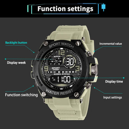 Anti-Drop Digital Watch